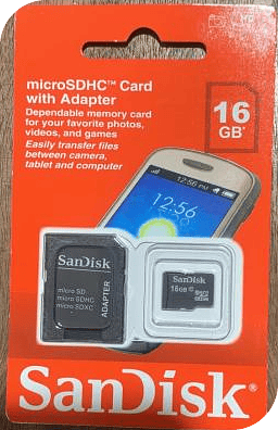 CARTÃO DE MEMORIO 16GB