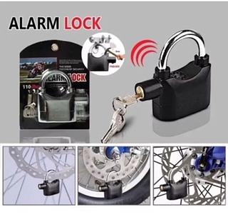 Cadeado antifurto para motocicleta com alarme sonoro