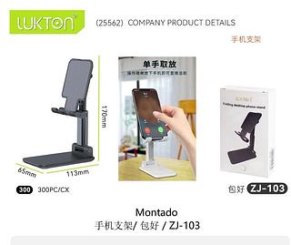 SUPORTE MESA Folding desktop phone stand