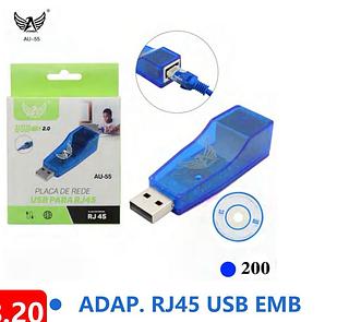 PLACA DE REDE USB PARA RJ45