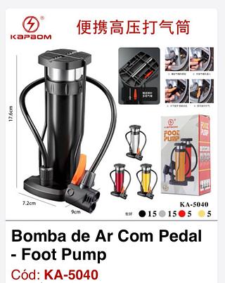 BOMBA DE AR COM PEDAL-FOOT PUMP