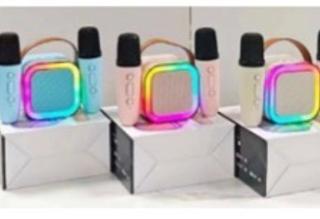 CAIXA DE SOM COM 2microfone