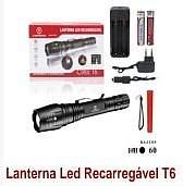 LANTERNA LED RECARREGÁVEL T6 30W