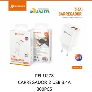 FONTE RAPIDO 2USB 3,6A
