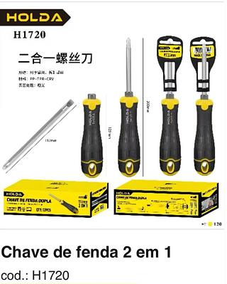 Chave de fenda 2 em 1