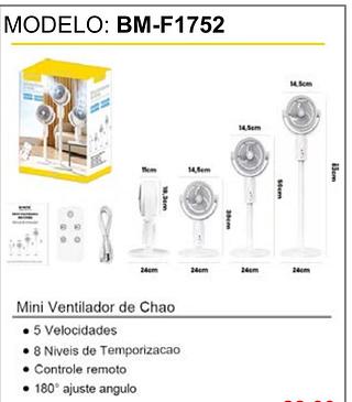 Mini Ventilador de chao