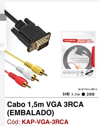 CABO VGA-3RCA