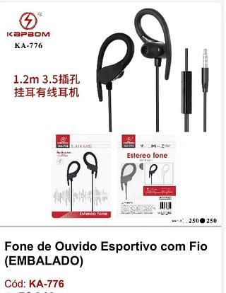 FONE com gancho com fio