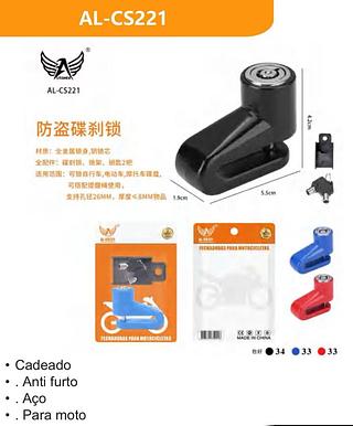 CADEADO P-Bicicleta Com Chaves Trava Disco