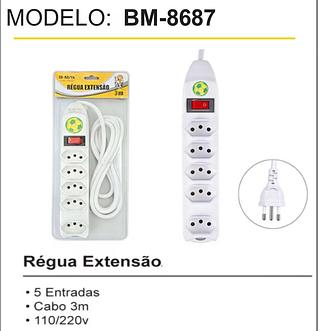EXTENSÃO REGUA 3M