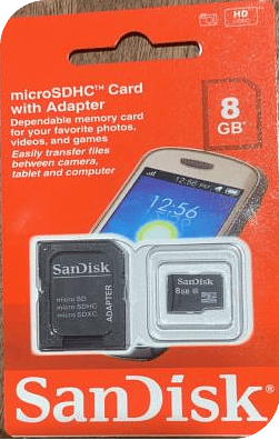 CARTÃO DE MEMORIO 8GB