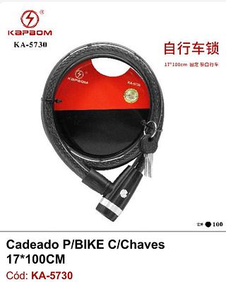 CADEADO P/BIKE C/Chaves