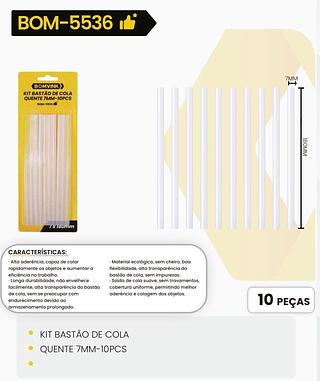 KIT BASTÃO DE COLA QUENTE 7MM-10pc