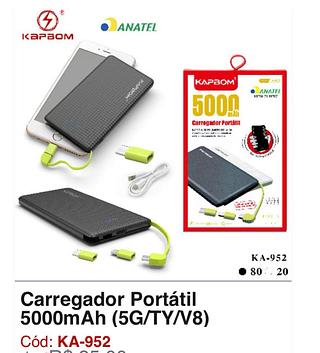 Portátil 5000mAh