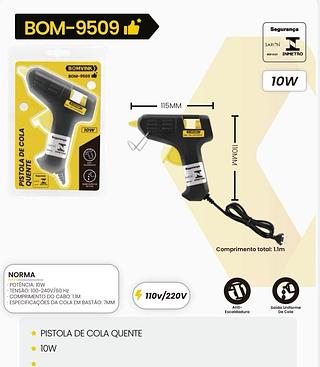 PISTOLA DE COLA QUENTE 10W