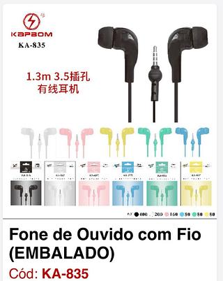 FONE sem microfone