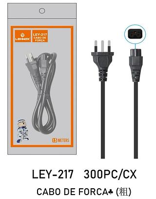 CABO DE ENERGIA COM 3 PINOS PARA FONTE DE NOTEBOOK