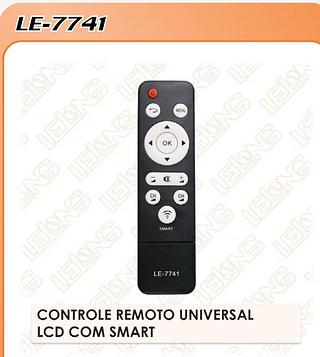CONTROLE REMOTO UNIVERSAL LCD COM SMART