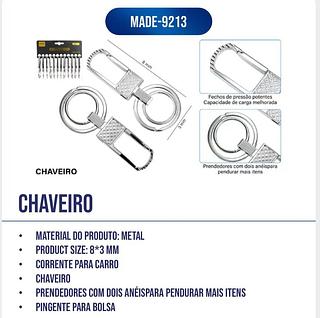 CHAVEIRO 8*3mm (12pc)