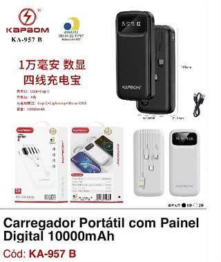 CARREGADOR PORTÁTIL 1000mAh