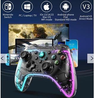 CONTROLE GAMER LED LH3 RGB VIDEOGAME /PC/CELULAR