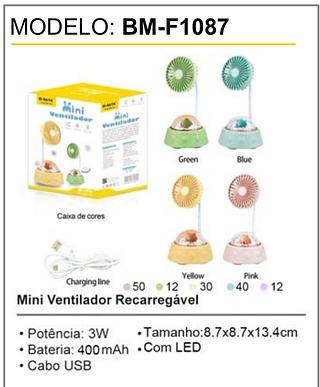 VENTILADOR MINI (8,7*8,7*13,4cm)