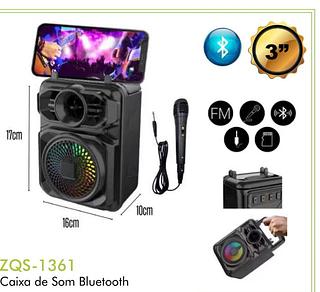 CAIXA DE SOM BLUETOOTH 3"
