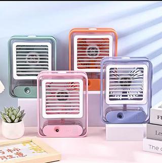 VENTILADOR PORTÁTIL E UMIDIFICADOR MINI