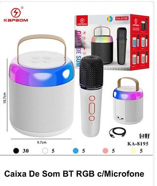 CAIXA DE SOM c/1microfone