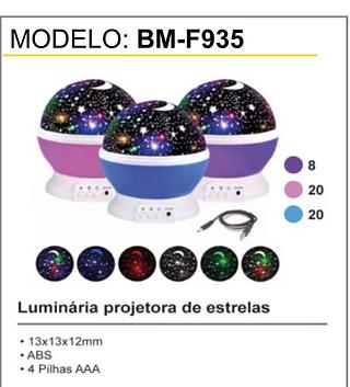 LED Luminária projetor de estrelas