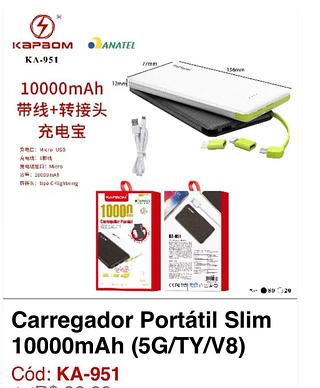 portátil 10000mAh