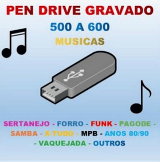 MUSICA P-GRAVADO com 500 musica