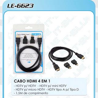 CABO HDMI 4 EM 1 TV