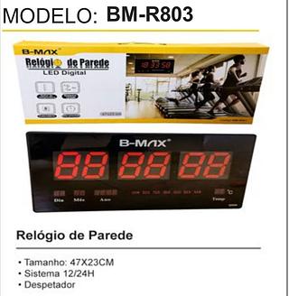 RELÓGIO DE PAREDE LED DIGITAL(47*23CM)
