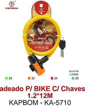 CADEADO P/BIKE C/Chaves 1,2*12M