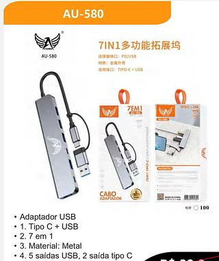 ADAPTADOR (TIPO-C+USB) 7 EM 1