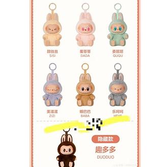 Chaveiro Labubu Pelúcia Versao 2 Dente Afiado – Mini Boneco Kawaii Criativo para Mochila ou Bolsa