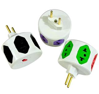 Adaptador Tomada Hexágono 6 saidas (fusível)