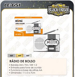 RADIO MINI Frequência FM/AM