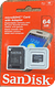 CARTÃO de memória 64GB