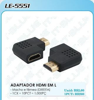 ADAPTADOR FEMEA+HDMI- MACHO+HDMI