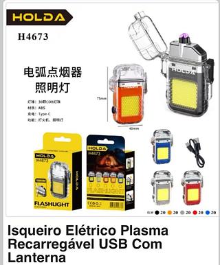 isqueiro Recarregável Mini Refletor prova Aqua Lanterna Led