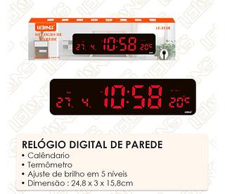 RELÓGIO DIGITAL DE PAREDE 24,8*3*15,8cm
