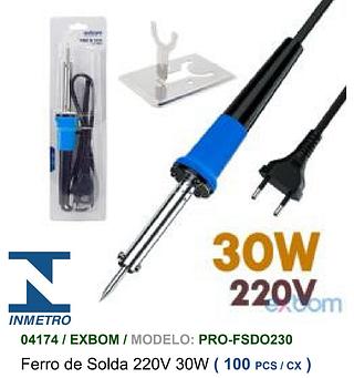 FERRO DE SOLDA 220V 30W