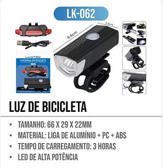LED LUS DE SEGURANÇA PARA BICICLETA(66*29*22MM)