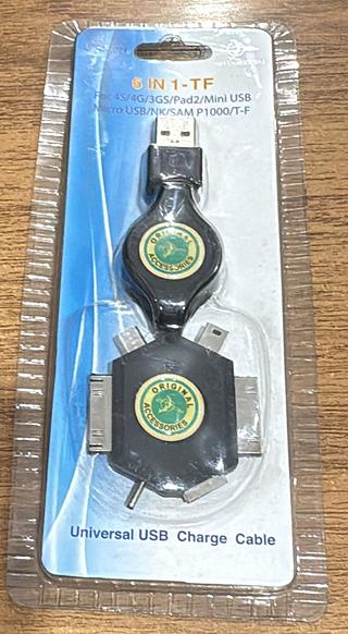 CABO (6 IN 1) for 4s/4g/3gs/pad2/mini usb micro