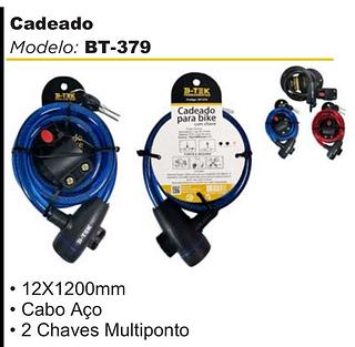 Cadeado P/BIKE C/CHAVES 12*1200mm