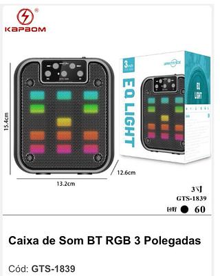 CAIXA DE SOM BT 3 Polegadas