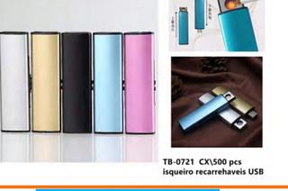 isqueiro recarregável USB