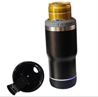 copo térmico com caixa de som embutida 420ml